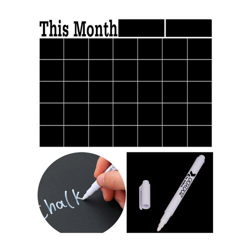 Vinil Pizarrón Organizador Calendario Mensual Oficina+plumón