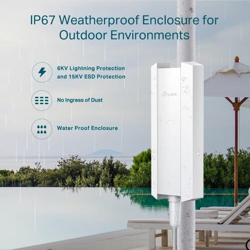 Access Point Tp-Link EAP610-Outdoor AX1200 WiFi 6 Gigabit Exterior 2.4 Y 5GHz