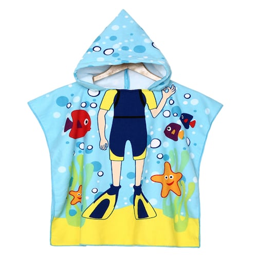 Toalla De Baño Con Capucha  Para Playa ó Natación Para Niños