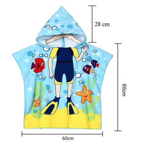 Toalla De Baño Con Capucha  Para Playa ó Natación Para Niños