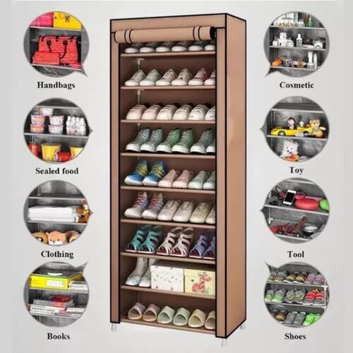 Zapatera Closet Organizador De Zapatos 27 Pares 9 Niveles marron