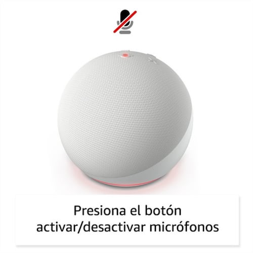 Asistente Virtual Alexa Echo Dot 5ta Gen Color Blanco