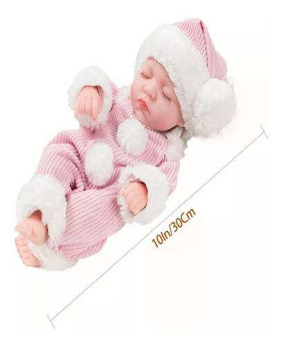 Muñeca Bebé Reborn Vinilo De Cuerpo Entero Lindo Regalo 10in