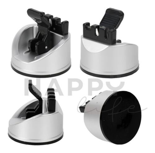 Afilador De Cuchillos Cocina 3 En 1 Afila Cuchillo Tijeras Gris 
