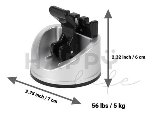 Afilador De Cuchillos Cocina 3 En 1 Afila Cuchillo Tijeras Gris 