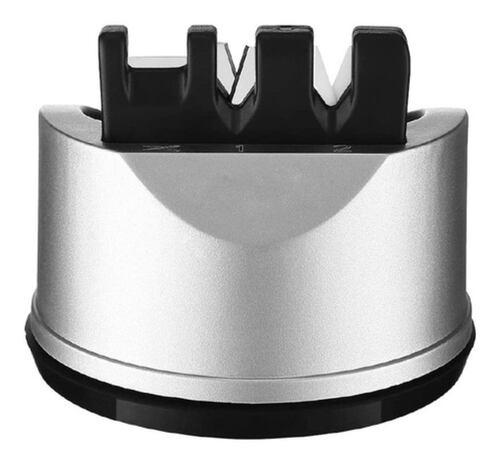 Afilador De Cuchillos Cocina 3 En 1 Afila Cuchillo Tijeras Gris 