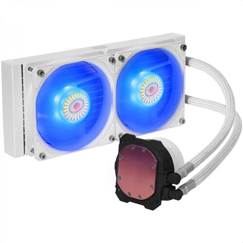Enfriamiento Liquido Cooler Master MasterLiquid ML240L V2 RGB White Edition MLW-D24M-A18PC-RW