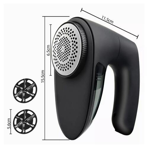Quita Pelusa Recargable Ropa Removedor Eléctrico Portátil Negro