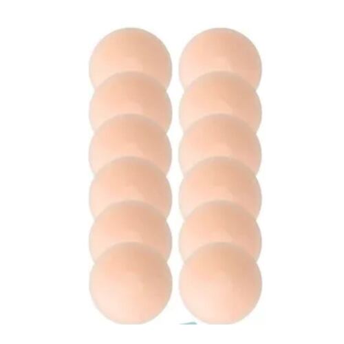 12 pcs Pezoneras Bra Levanta Push Up Cubre Pezón De Silicon 9*9*5 cm