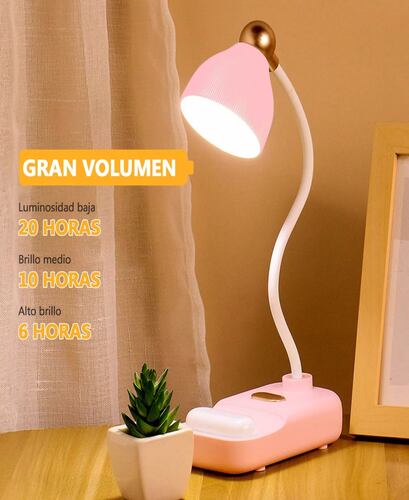 Lámpara Led Escritorio Ajustable Recargable Usb,para Lectura.