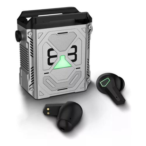 Audífonos In-ear Gamer Inalámbricos Personalizados Gris