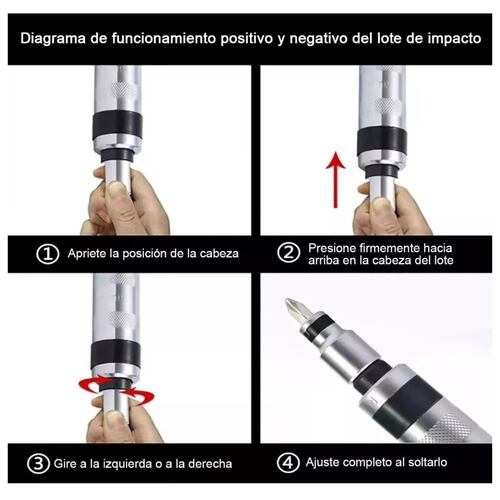 Desarmador De Impacto 14 Puntas Mikels Punta Destornillador