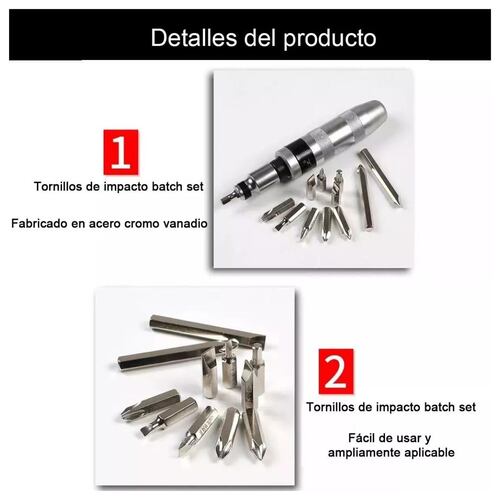 Desarmador De Impacto 14 Puntas Mikels Punta Destornillador
