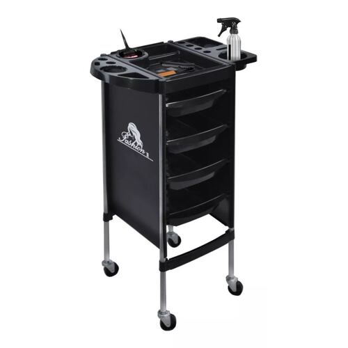 Carrito Auxiliar Estética Multiusos Organizador Tattoo Color Negro