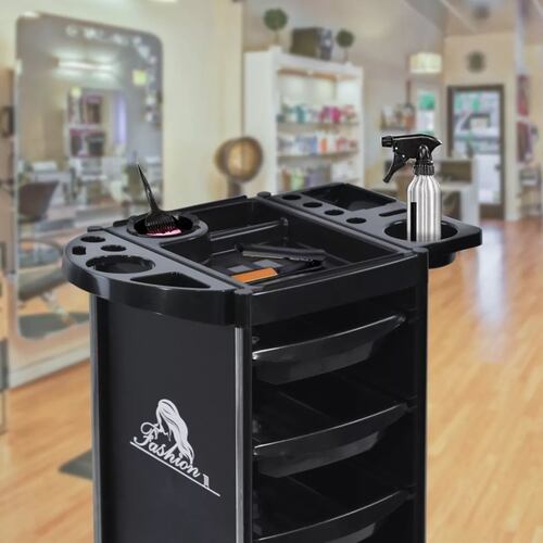 Carrito Auxiliar Estética Multiusos Organizador Tattoo Color Negro