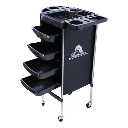 Carrito Auxiliar Estética Multiusos Organizador Tattoo Color Negro