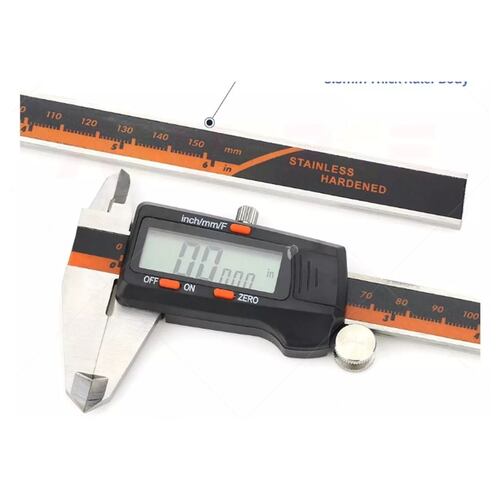 Calibrador Vernier Digital Lcd Pie Rey 15cm Acero Inoxidable