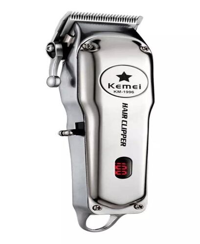 Cortadora de pelo Kemei KM-1996 plata 110V/240V.