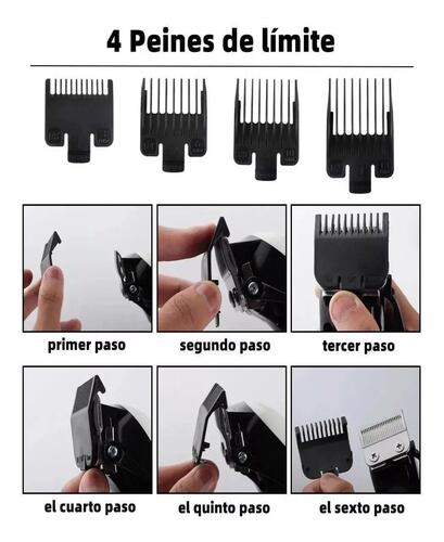Maquina Para Cortar Cabello Cortadora De Pelo Profesional