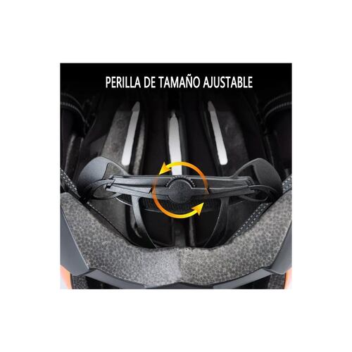 Casco De Bicicleta Ajustable Con Gafas De Sol Y Luz D/alerta L