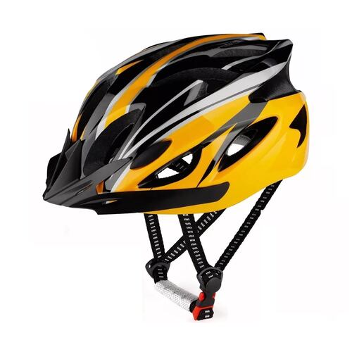 Kit Casco De Bicicleta Unisex+ Luz De Bicicleta+mascara+gafas Amarillo