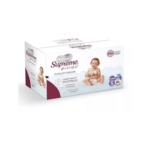 Pañal Huggies Supreme Platino E5 84pz.