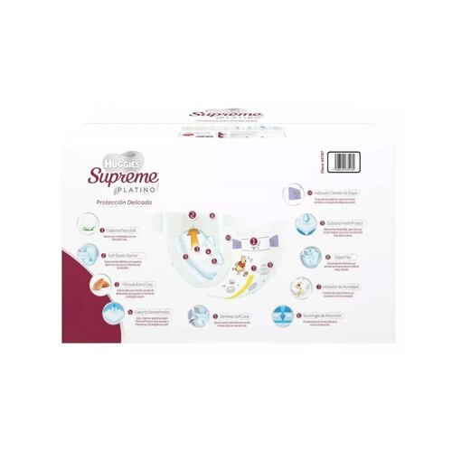 Pañal Huggies Supreme Platino E5 84pz.