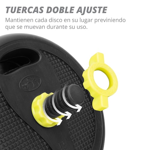 ALTERA JS-15 Juego De Mancuernas Ajustables Pesas 15 kg Verde FO.