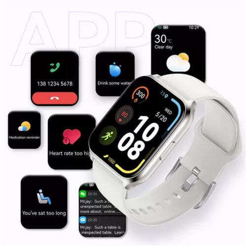 Reloj Smart Watch 2 Pro Ip68 Para Android Carátulas Personalizadas, Color Plateado