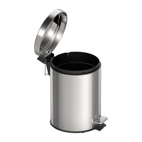 Cesto Tacho Basura Acero Inoxidable Pedal 5 Lts Tramontina