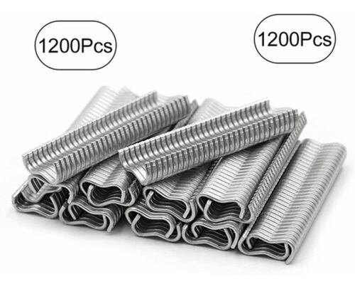 1200 Unidads Anillos De Cerdo Clavos Anillo En Forma De M Plata