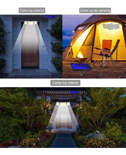 Lámparas Solar Led Luz Jardin Para Interiores Y Exterior.