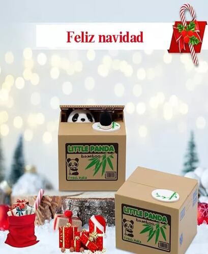 Hucha Panda Roba Moneda De Dinero Electronica Sonido Regalo.