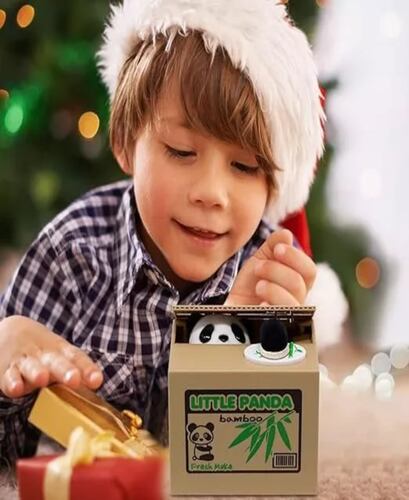 Hucha Panda Roba Moneda De Dinero Electronica Sonido Regalo.