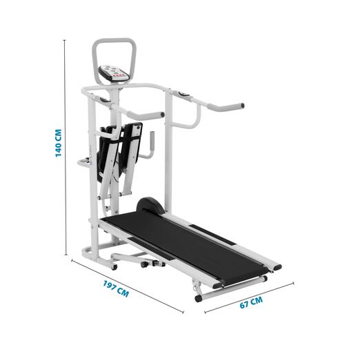 Altera Caminadora Mecánica Todo en 1 | Incluye Twister, Escaladora, y Barras para Lagartijas | Diseño Plegable