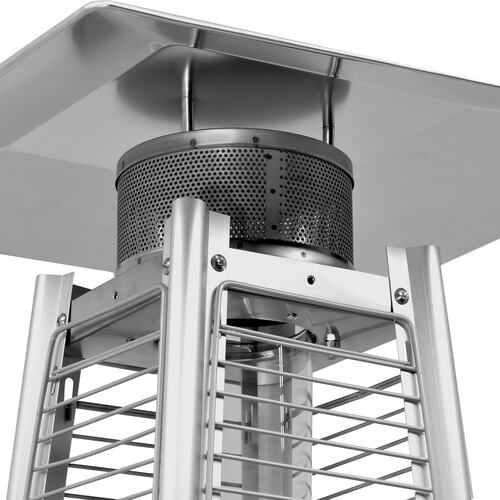 Calefactor Exterior Piramide Calenton Gas Lp Acero Inox 2.2m