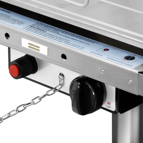 Calefactor Exterior Piramide Calenton Gas Lp Acero Inox 2.2m