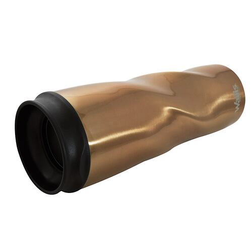 Termo de acero inoxidable con válvula antiderrames, 470 ml, cobre metálico