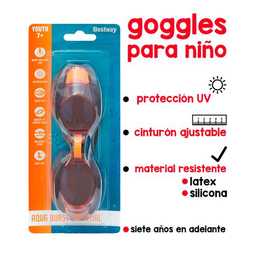 Goggles Infantiles Hydro-swim Para Natación 7 A 14 Años.
