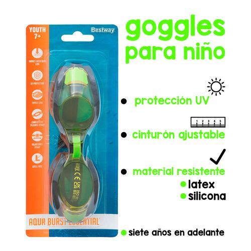 Goggles Infantiles Hydro-swim Para Natación 7 A 14 Años.