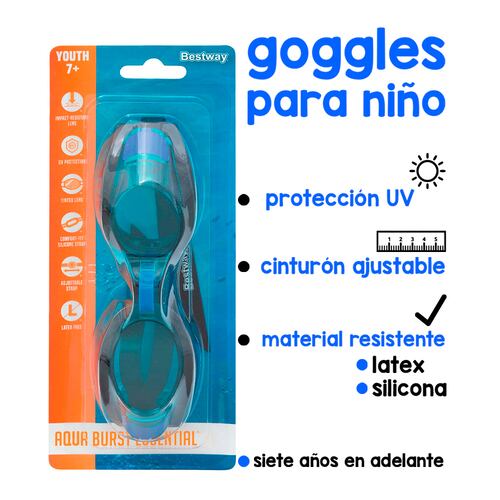 Goggles Infantiles Hydro-swim Para Natación 7 A 14 Años.