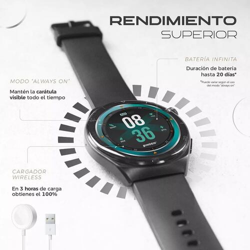 Binden Smartwatch Era One Class Amoled Llamadas.