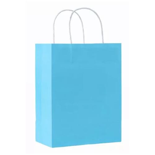 Bolsas Regalo Papel Kraft Bolsas De Dulces Ecológicas 10 Pcs AZUL