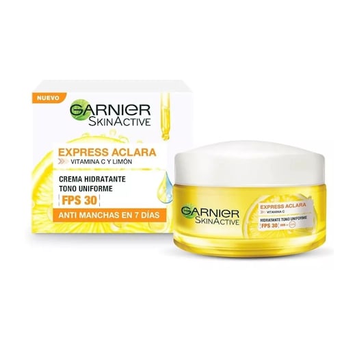 Crema Garnier Express Aclara Antimanchas Con Vitamina C 50 ml