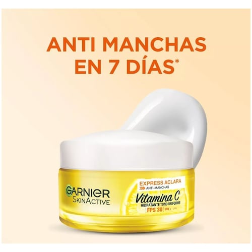 Crema Garnier Express Aclara Antimanchas Con Vitamina C 50 ml