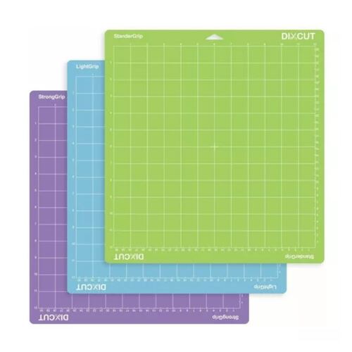 Tapete De Corte Para Vinil Adhesivo Cricut Cameo 30x30cm 3pz Morado/Azul/Verde