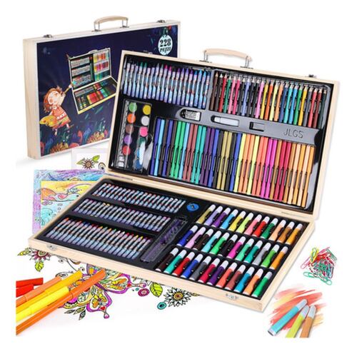 Colores Lápices Kit Dibujo 228 pcs, Set De Arte Profesional 