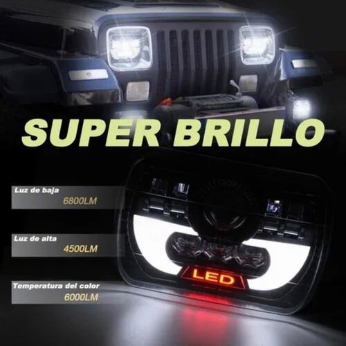 Faros Led De Luz Alta, Baja Para Camioneta Jeep
