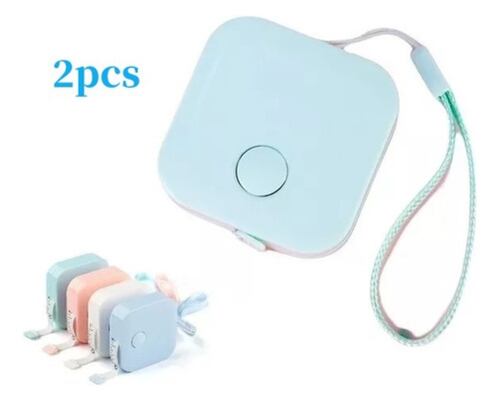 Cinta Metrica Cintura Retractil Cuerpo Modista Costura 2pcs Blanco y azul