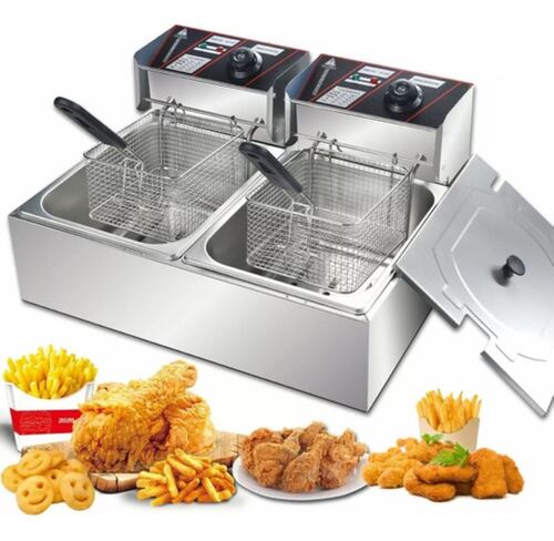 Freidora De Aceite Eléctrica Automática 12l Gran Capacidad PLAYTA